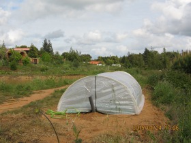 Flexi biogas system in Tamera