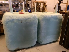 Spray foamed IBC biogas digester